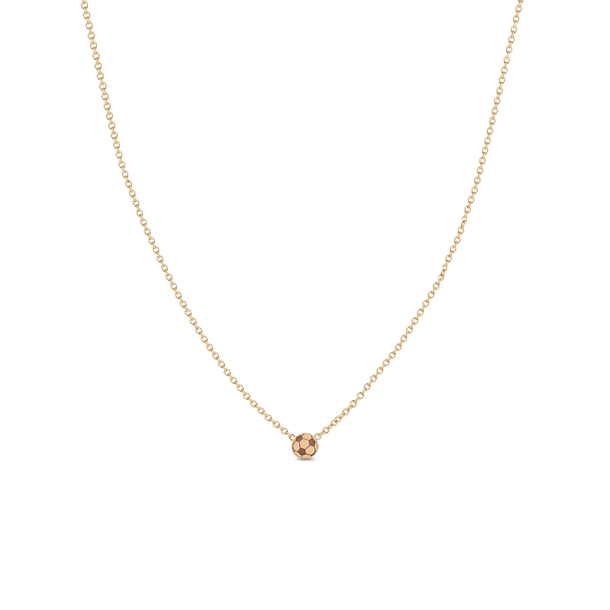 14k Itty Bitty Soccer Ball Necklace