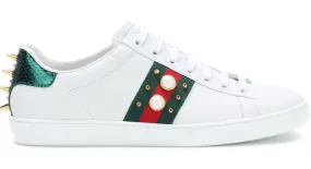 Ace embellished leather sneakers