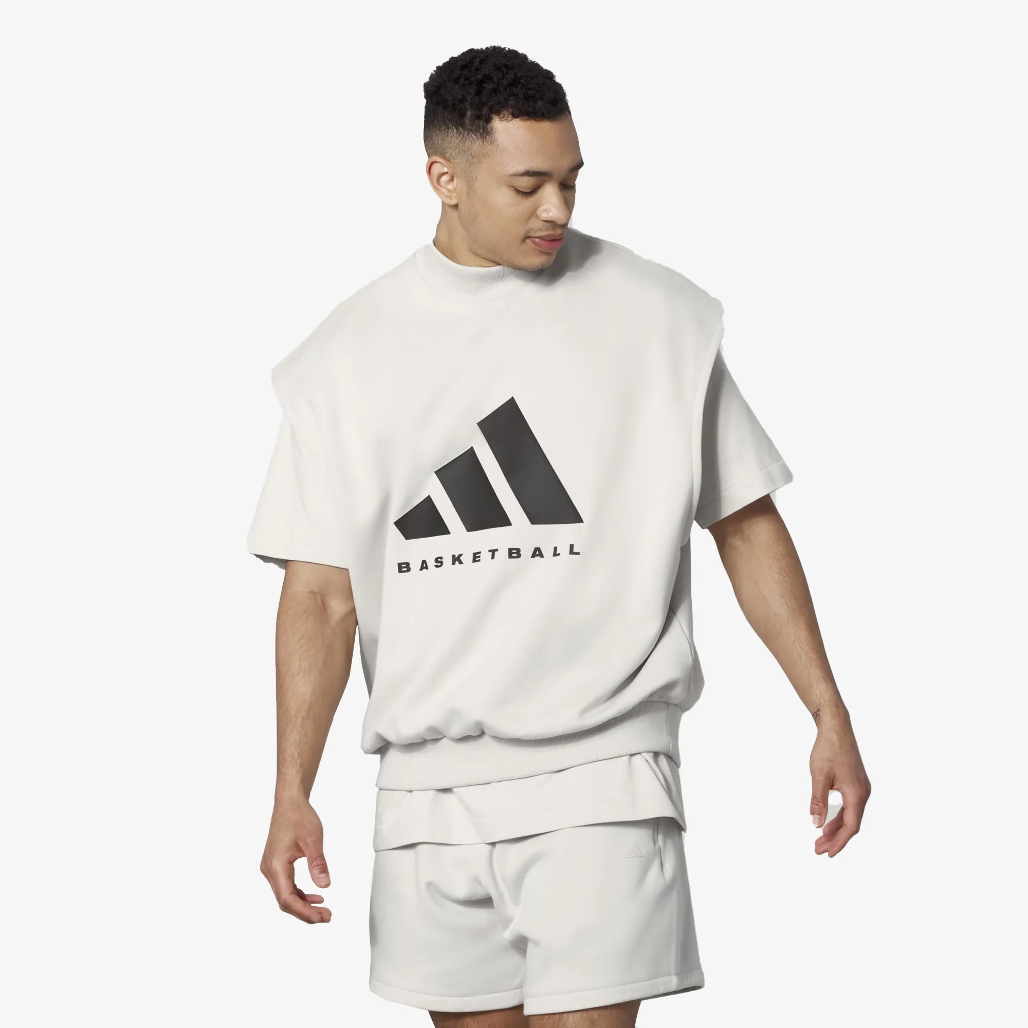 Adidas Originals | BASKETBALL SLEEVELESS SWEATSHIRT (GENDER NEUTRAL)  { TALC