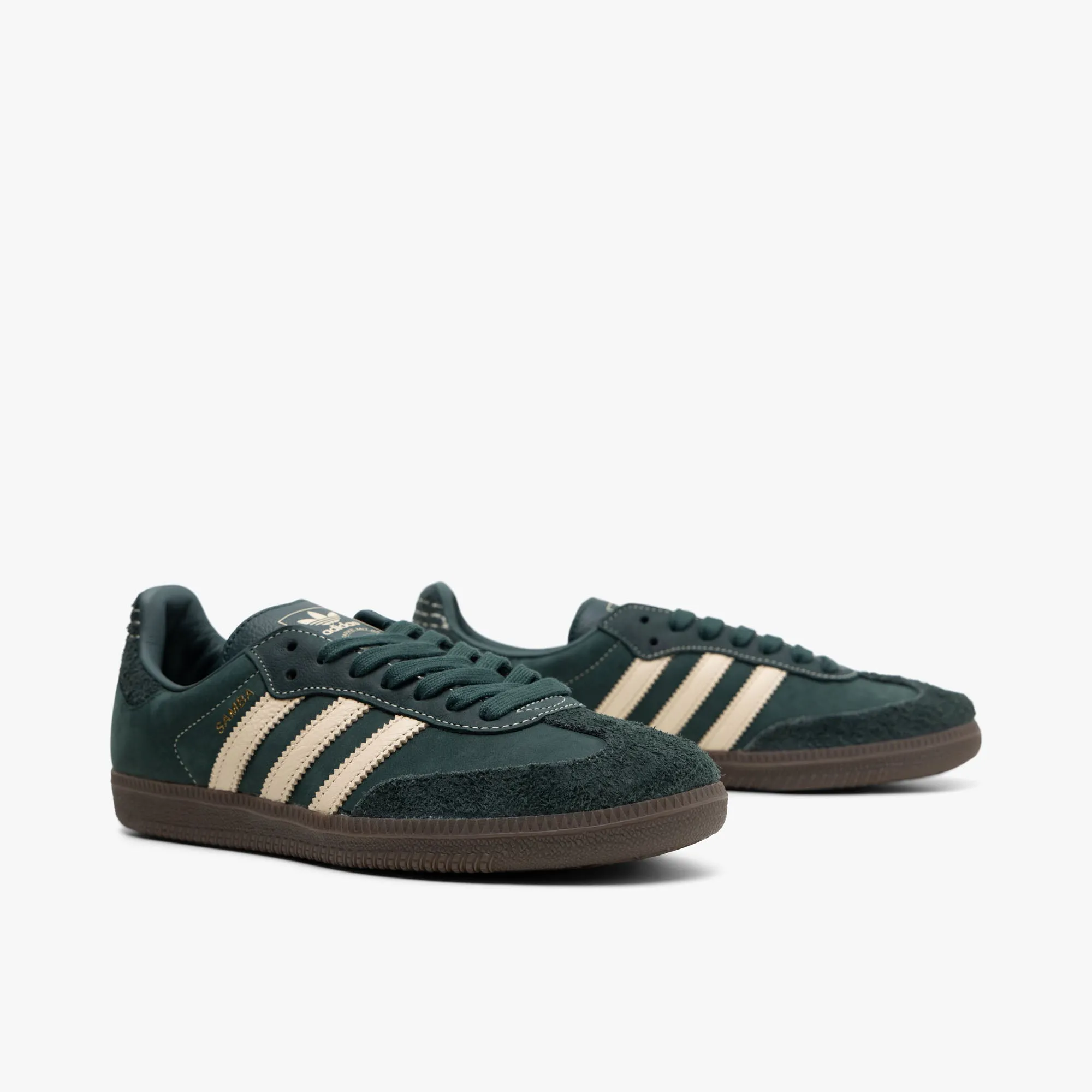 adidas Originals Women's Samba OG Crystal Sand / Mineral Green