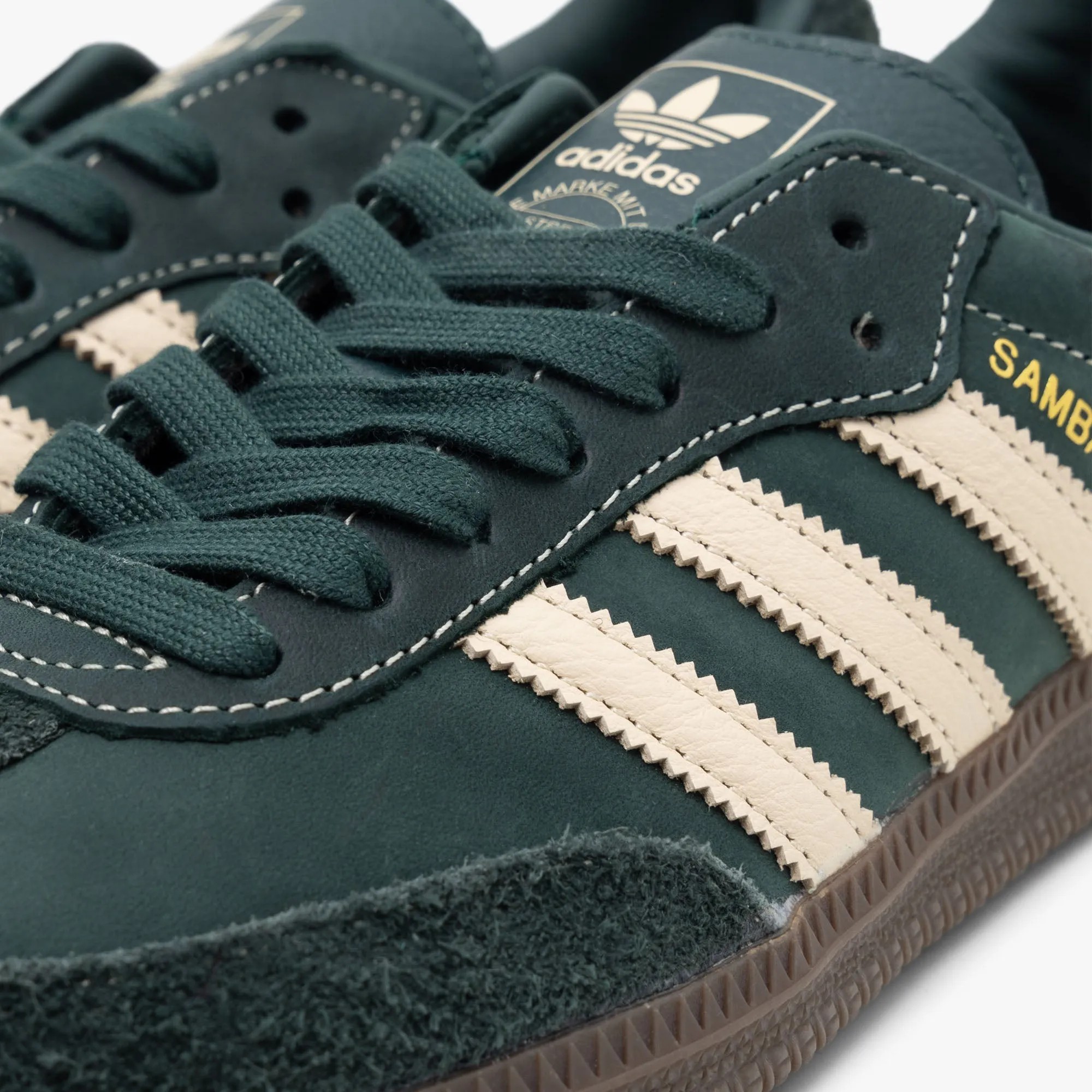 adidas Originals Women's Samba OG Crystal Sand / Mineral Green