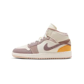 Air Jordan 1 Kids Mid SE Craft Shoes