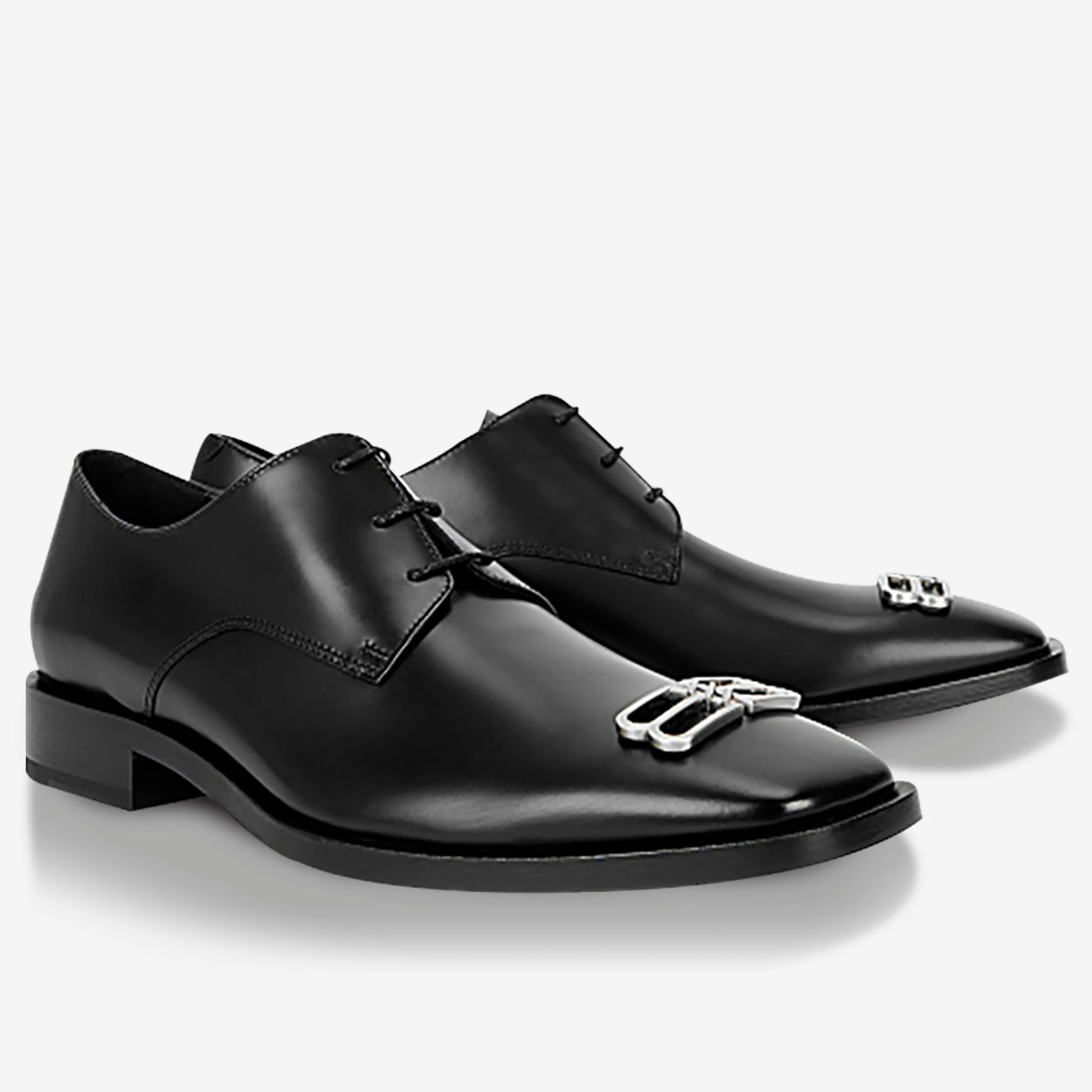 Balenciaga B Plaque Derby Shoe