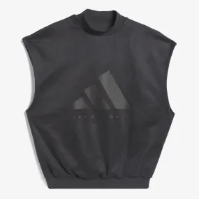 BASKETBALL SUEDED SLEEVELESS SWEATSHIRT 'CARBON'