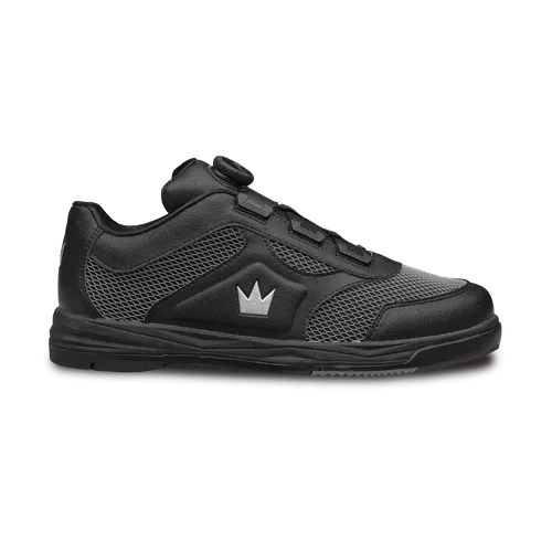 Brunswick Mens Fury Black Left Hand Bowling Shoes