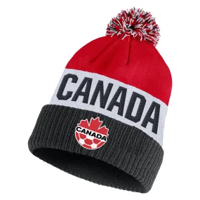 Canada Soccer Mens Classic Stripe Cuffed Toque