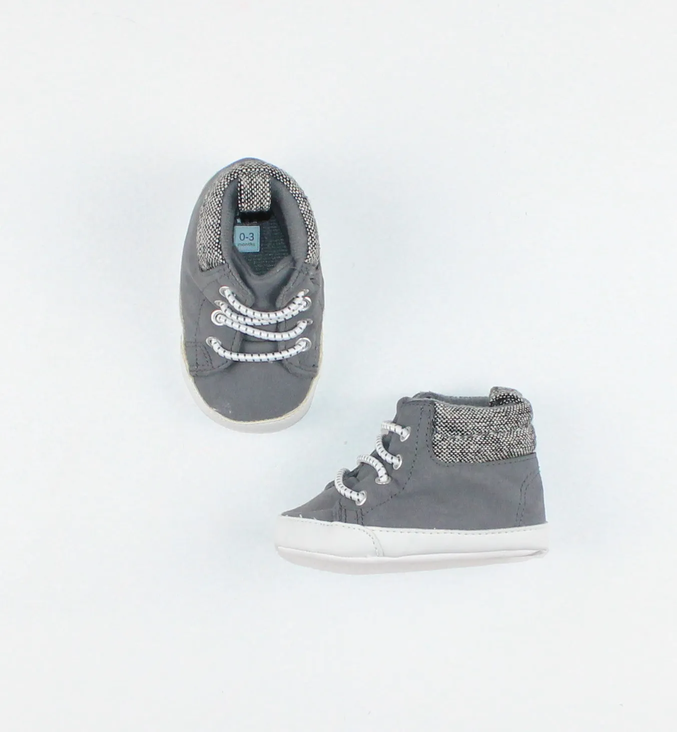 CARTER'S GREY SHOES 0-3M EUC