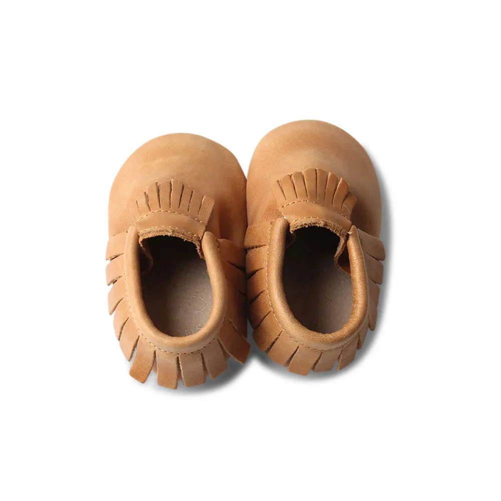 Chipmunk Baby Fringed Moccasin Shoe