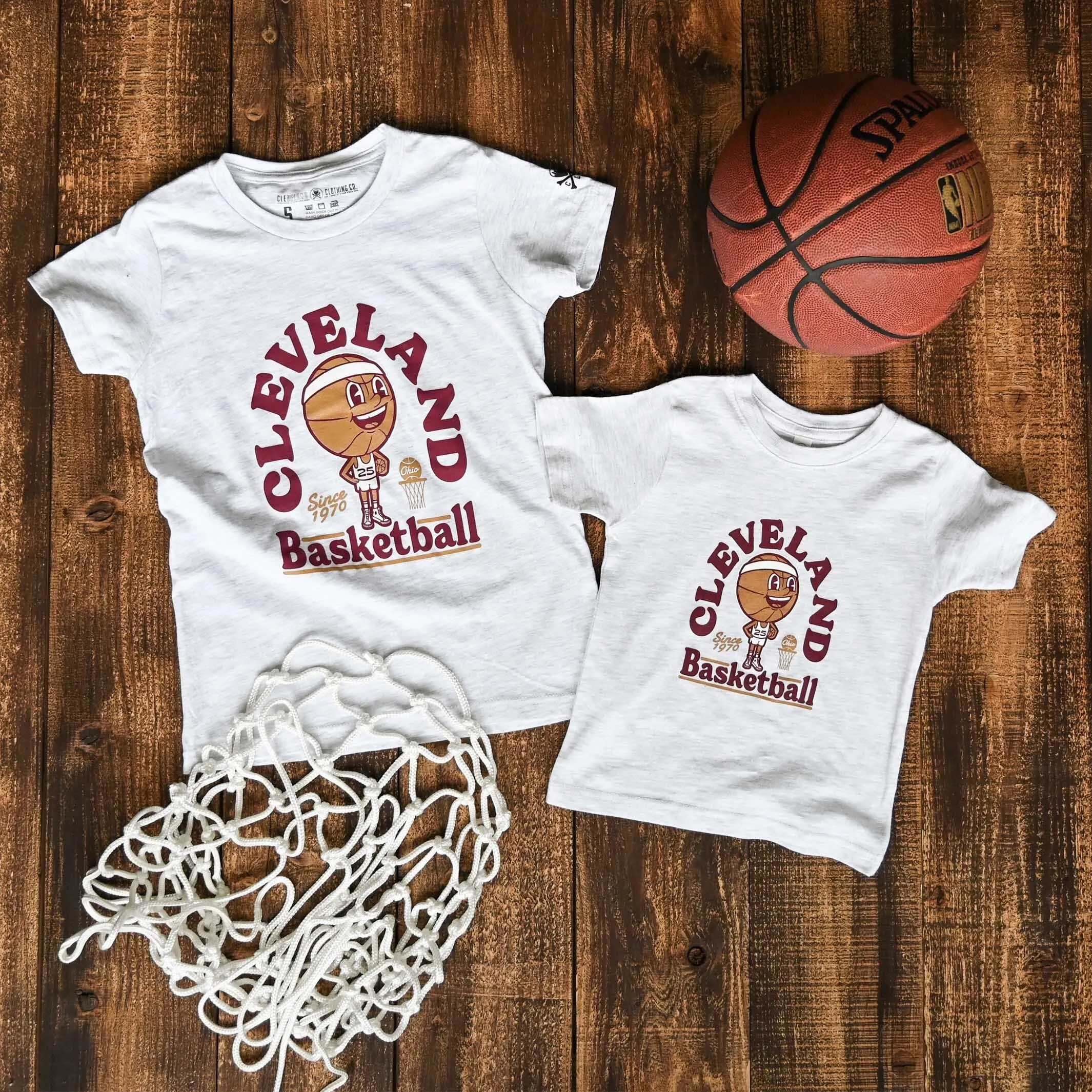 Cleveland Basketball Mascot - Youth Crew T-Shirt