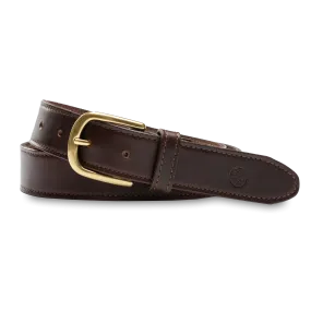 Dark Brown Leather Belt