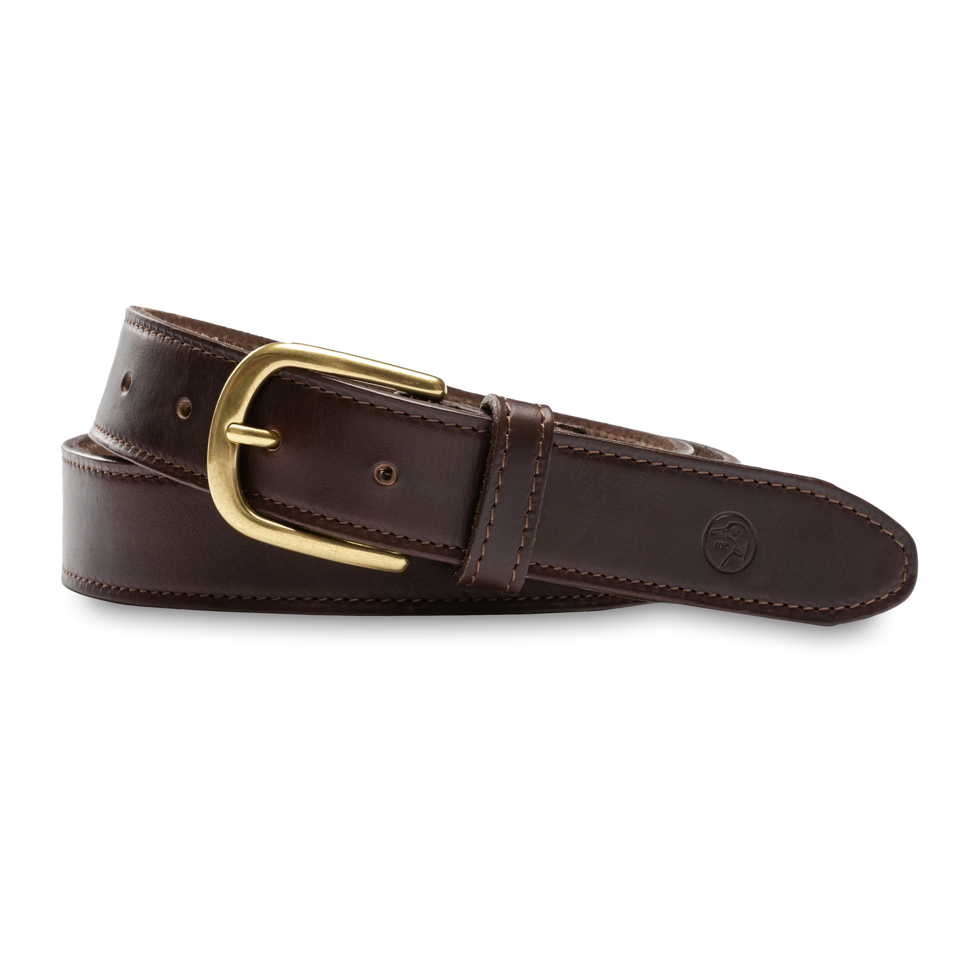 Dark Brown Leather Belt