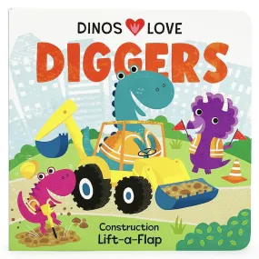 Dinos Love Diggers Board Book