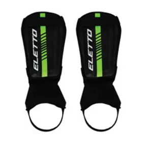 Eletto Black/Neon Green/White Victory V Soft Shell Soccer Shinpads