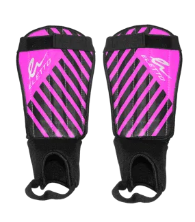 Eletto Neon Pink/Black/White Victory VI Soft Shell Soccer Shinpads