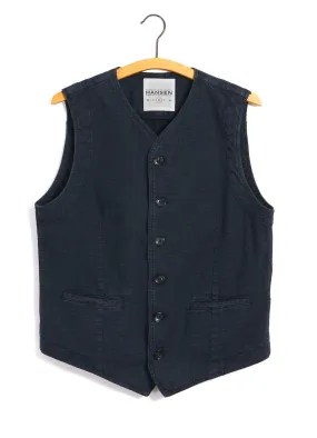 KAJ | Casual Waistcoat | Black Navy