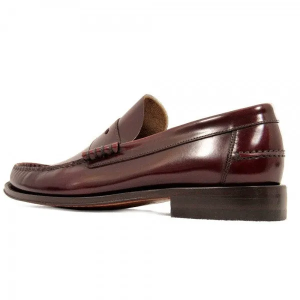 LOAKE Princeton Moccasin shoe - Burgundy