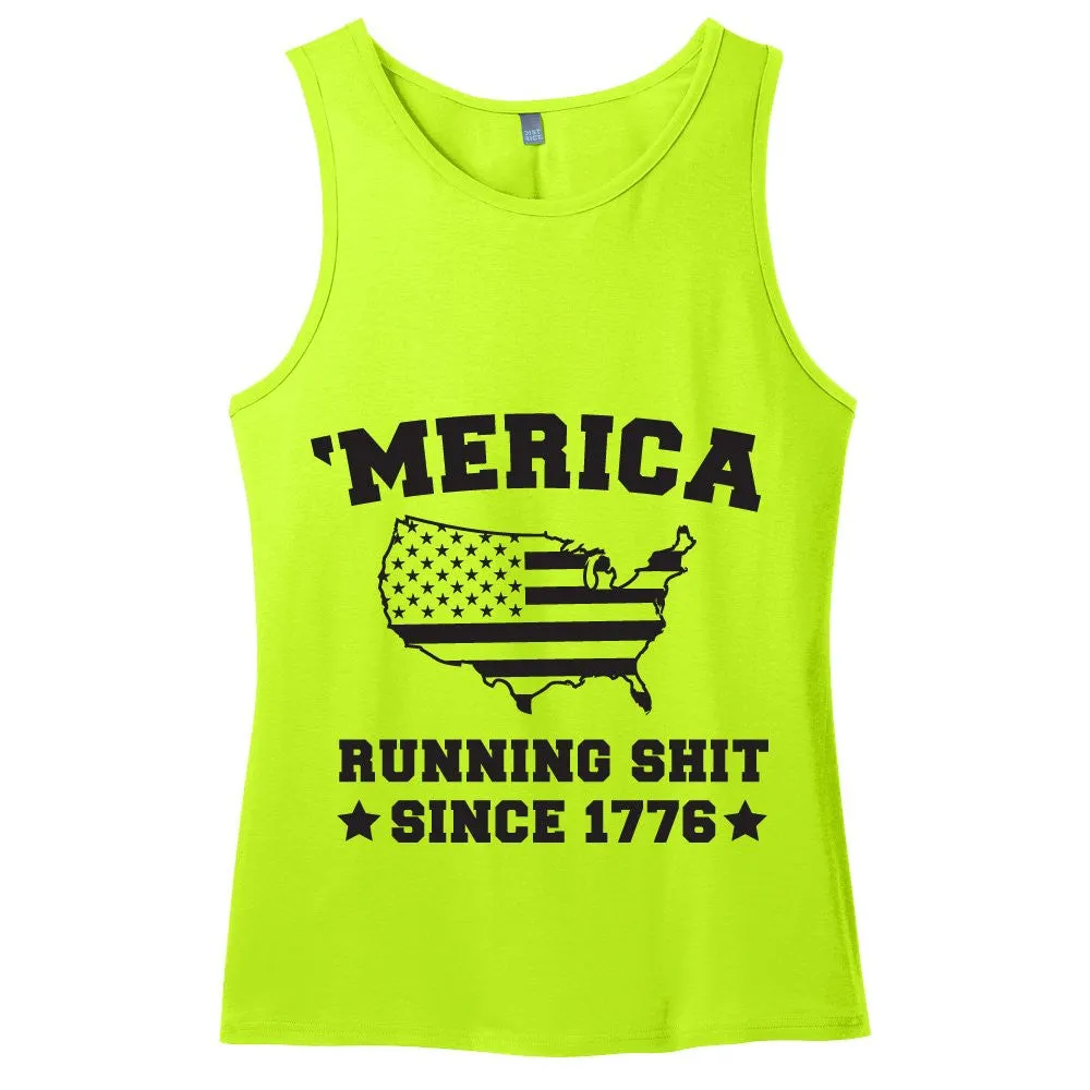 Merica - Running Shit - Men's Tank Top