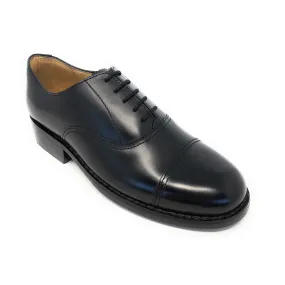 Oxford Shoe Plain Black Leather