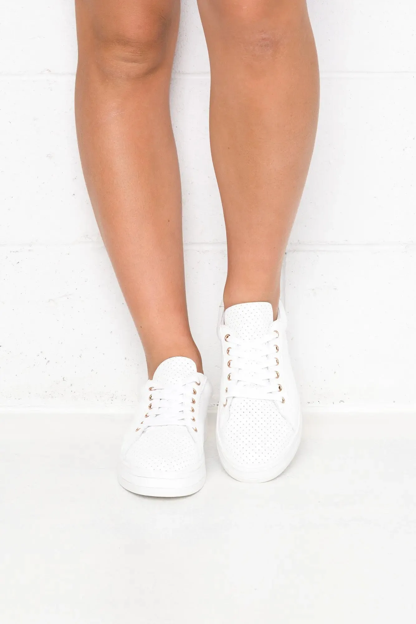 Paradise Leather Sneakers ~ White