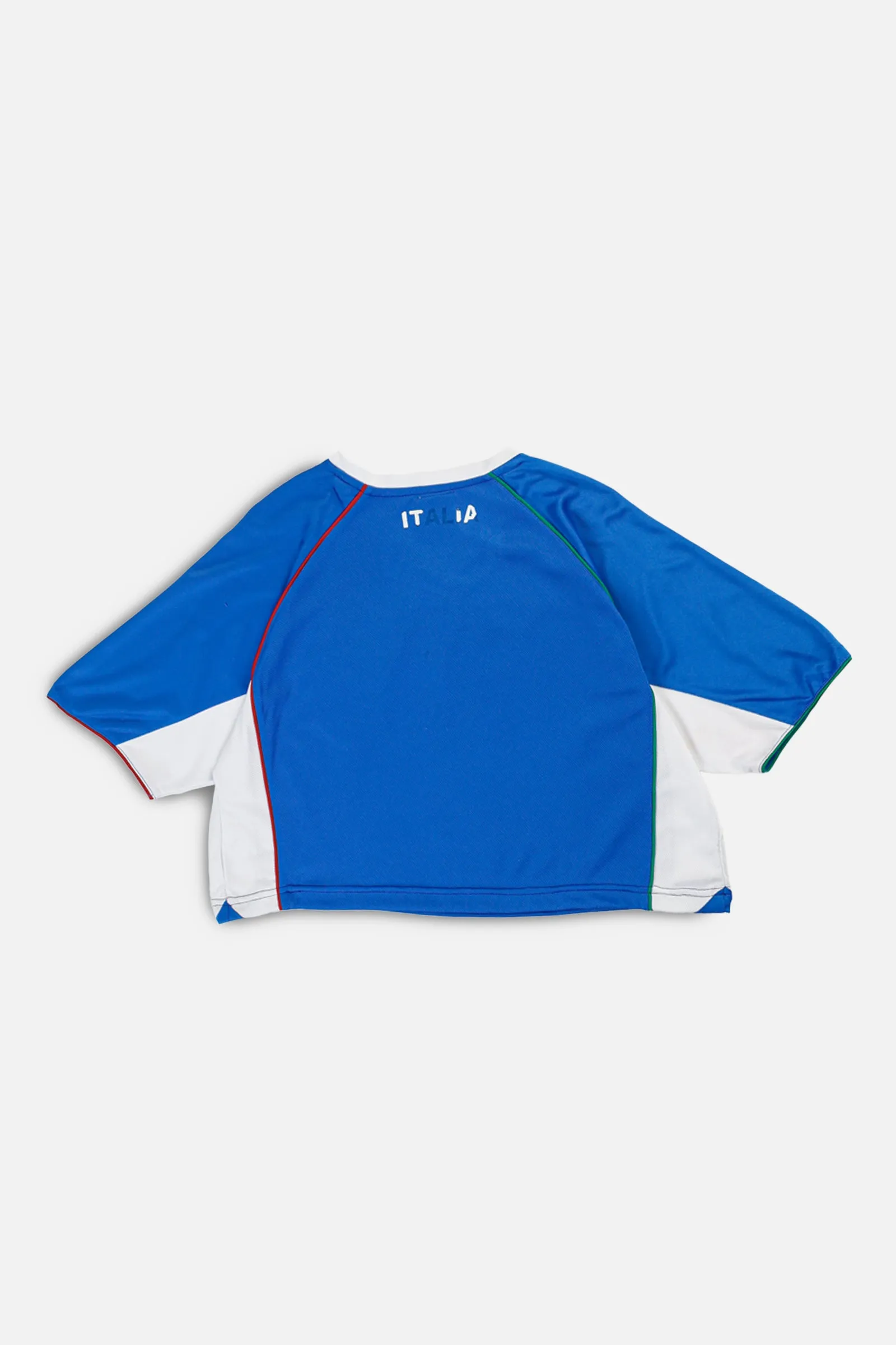 Rework Crop Italy Soccer Jersey - L