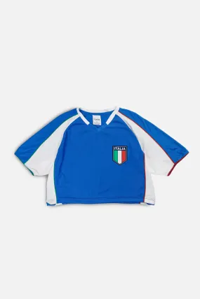 Rework Crop Italy Soccer Jersey - L