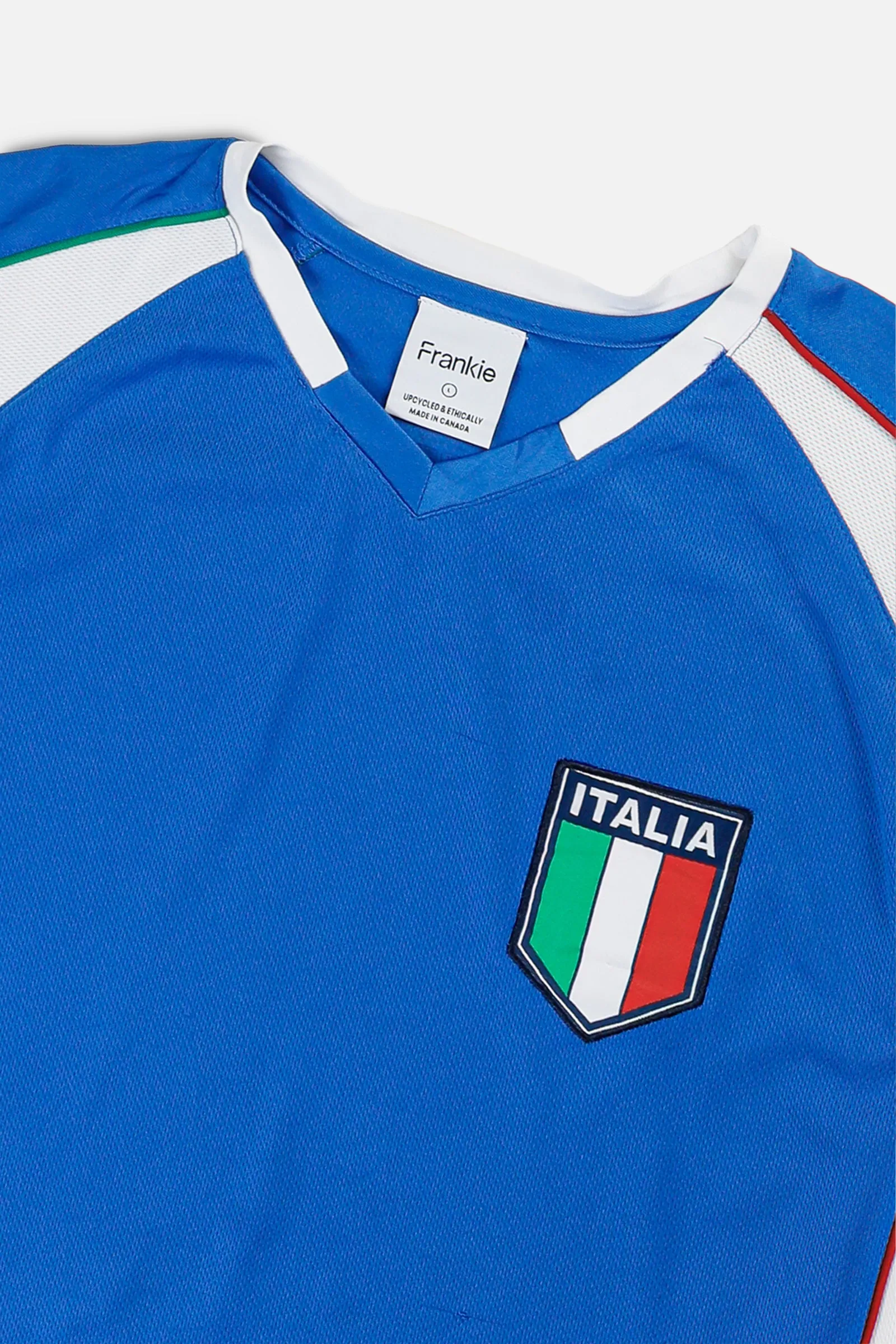 Rework Crop Italy Soccer Jersey - L