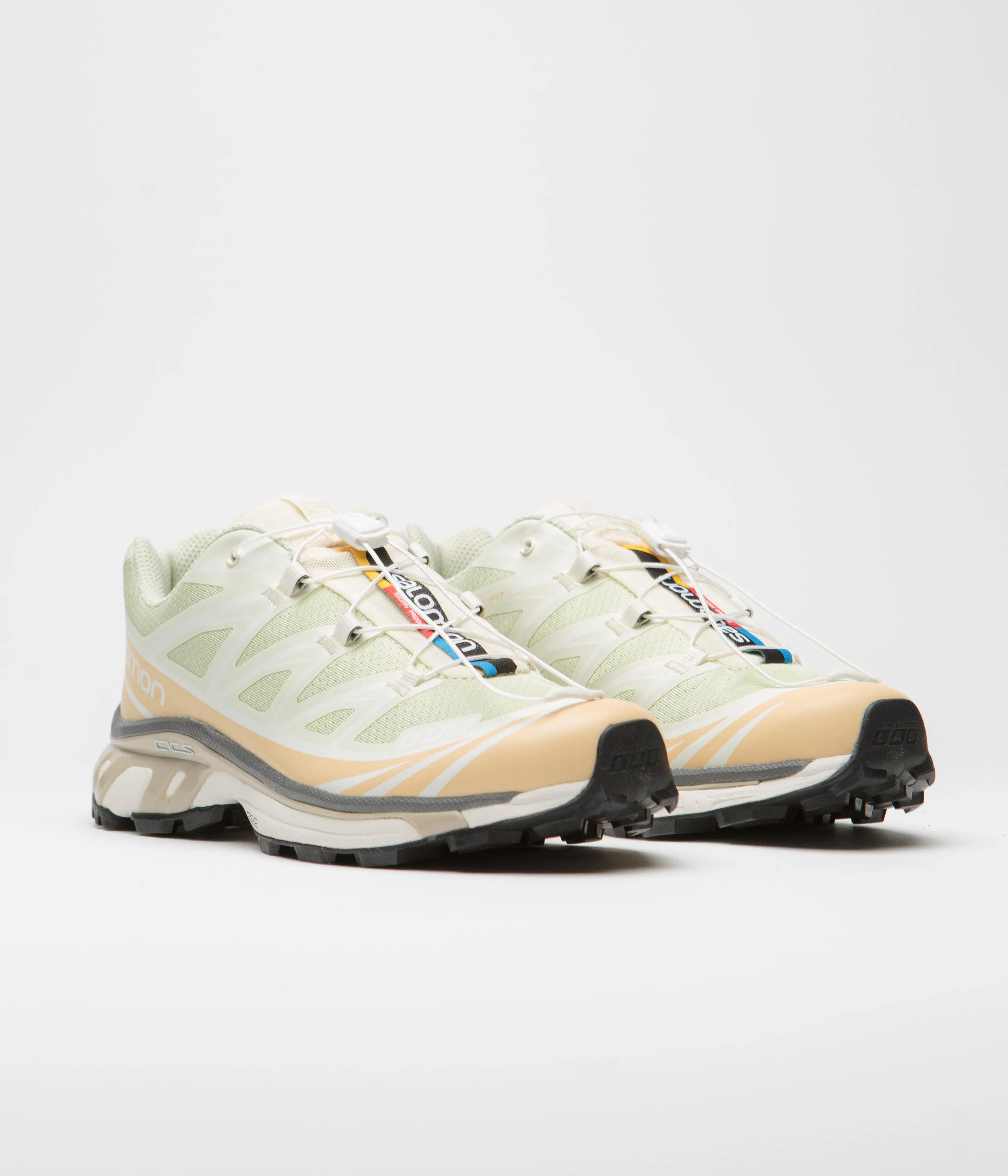 Salomon XT-6 Shoes - Aloe Wash / Hazelnut / Feather Gray