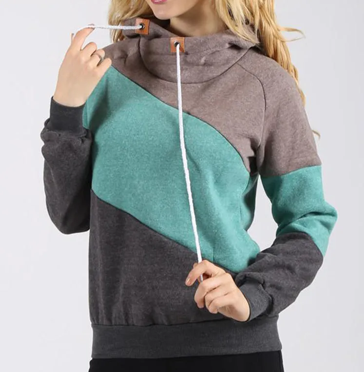 WealFeel Casual On Street Splicing Hooded Sweatshirt