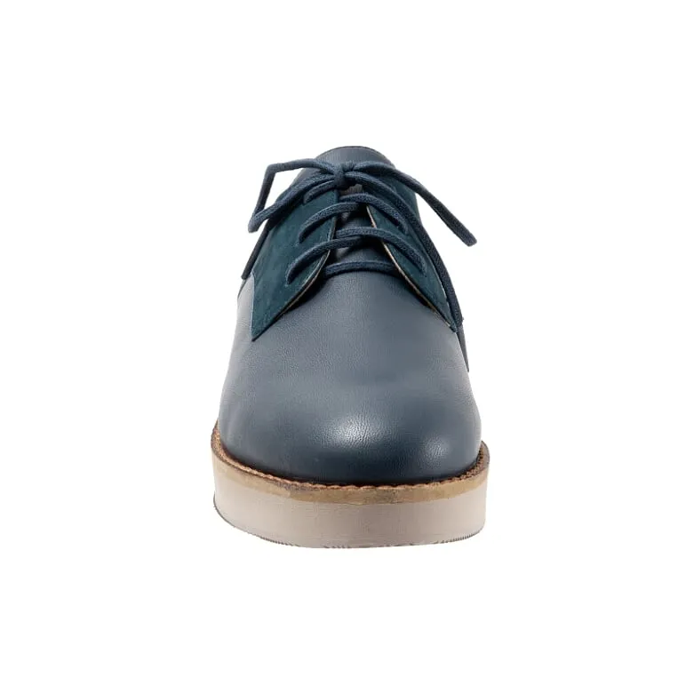 Willis 465 Dark Navy Nubuck Oxford Lace Up Shoes