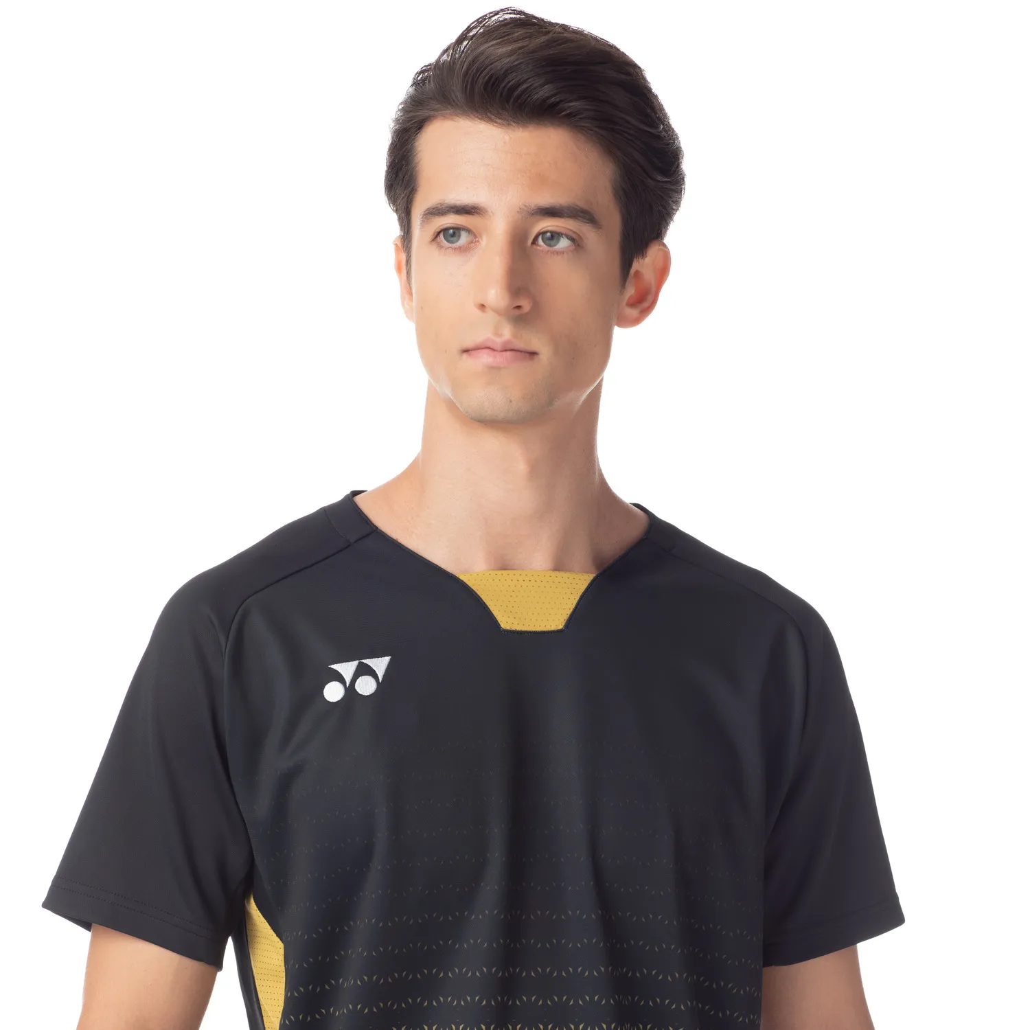 Yonex Japan National Badminton/ Sports Shirt 10615EX Black/ Gold MEN'S